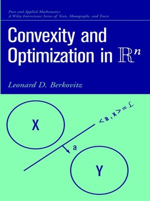 cover image of Convexity and Optimization in R